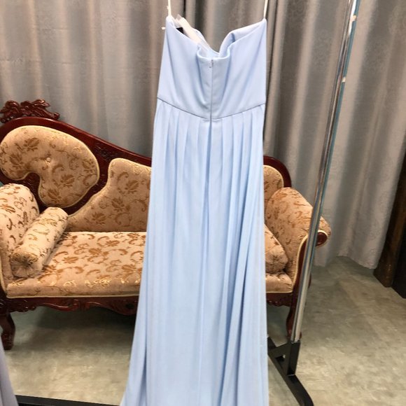 Alfred Sung Strapless Grecian Bridesmaid Dress - Picture 11 of 12